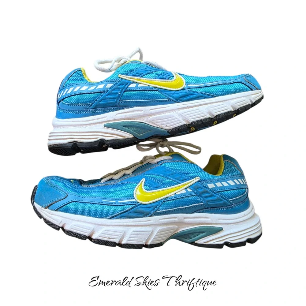 Nike Womens Initiator 394053-481 Blue Low Top Lace Up Running Size 9 free ship